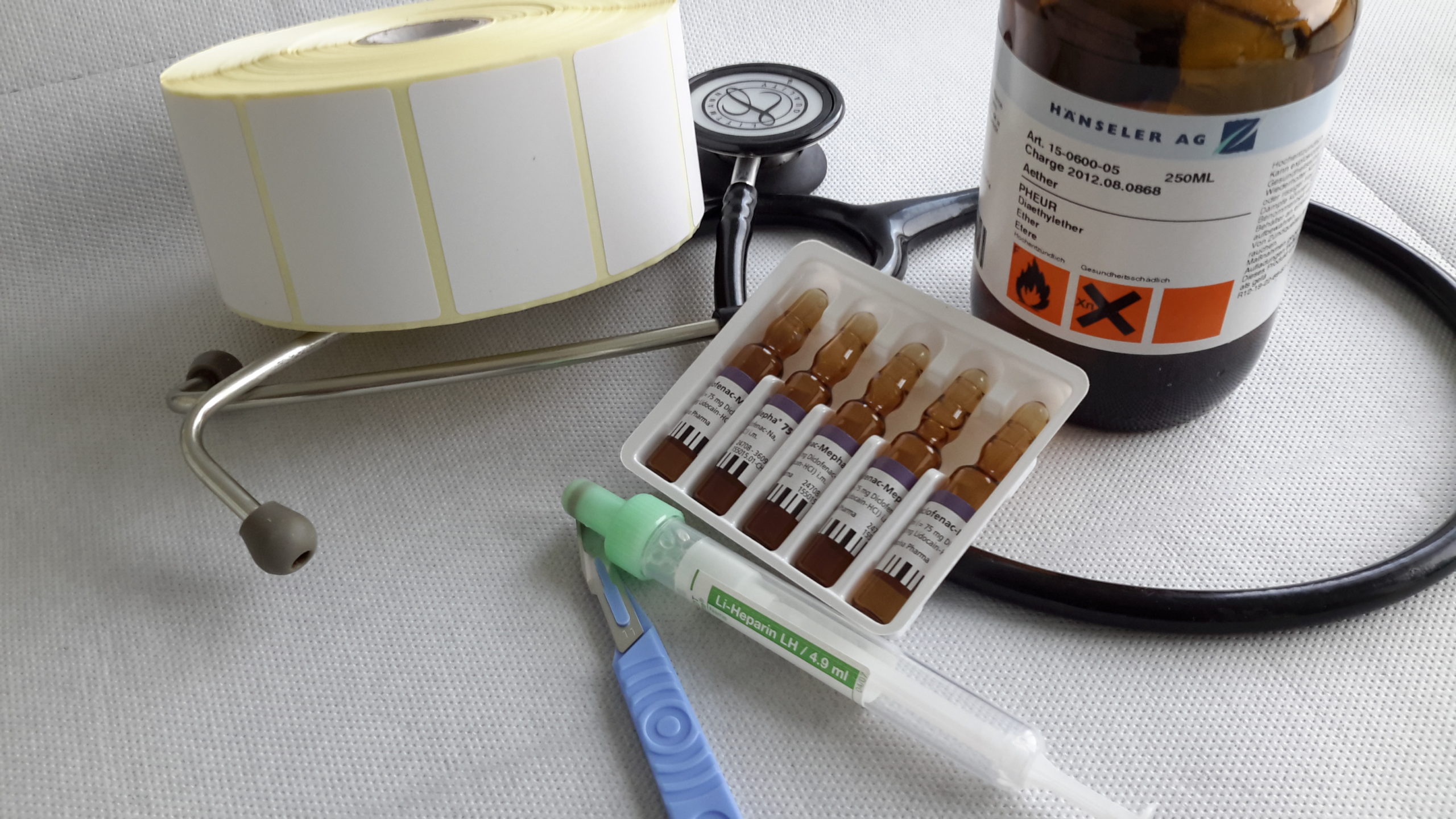 étiquette pour produit pharma