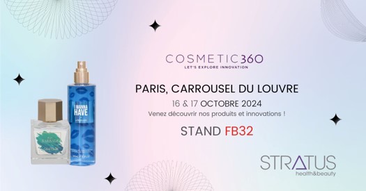 Bannière du Salon COSMETIC 360 - 16 et 17 octobre 2024